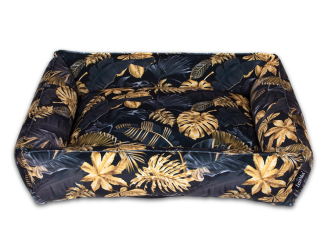 Cuccia morbida per cani - Lettino per cani Dubai - Black/Gold