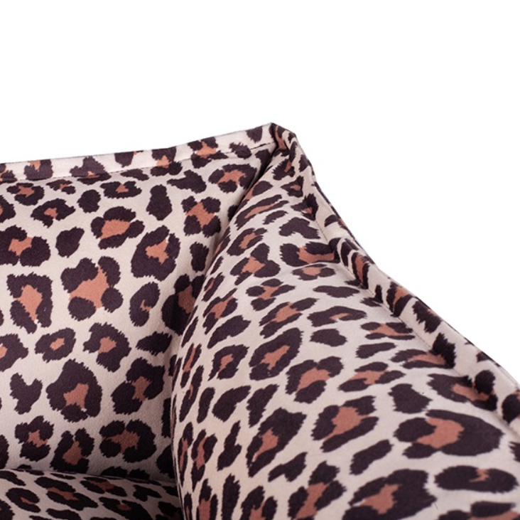 Cuccia morbida per cani - Lettino per cani Nairobi - Leopard print - immagine 5