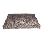 Cuccia morbida per cani - Lettino per cani Nairobi - 120x80x9cm - Leopard print
