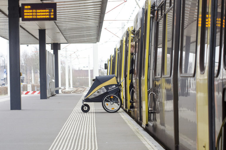 Passeggino per cani fino a 50kg Buggy Hercules 2.0 con connettore per bicicletta - immagine 5