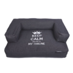 Divanetto per cani Keep Calm - Black