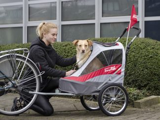 Rimorchio bici per cane sporty