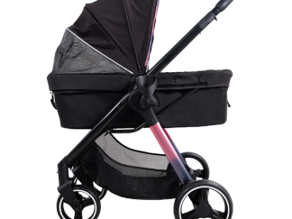 Retro lux – Black – 1 Passeggino per cani e gatti fino a 25kg Retro Luxe - Nero