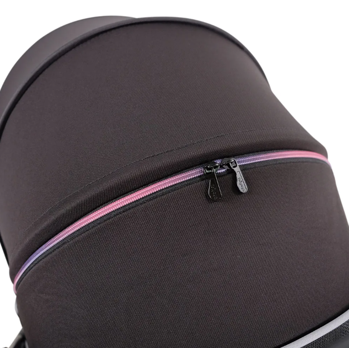 Passeggino per cani e gatti fino a 25kg Retro Luxe - Nero - immagine 2