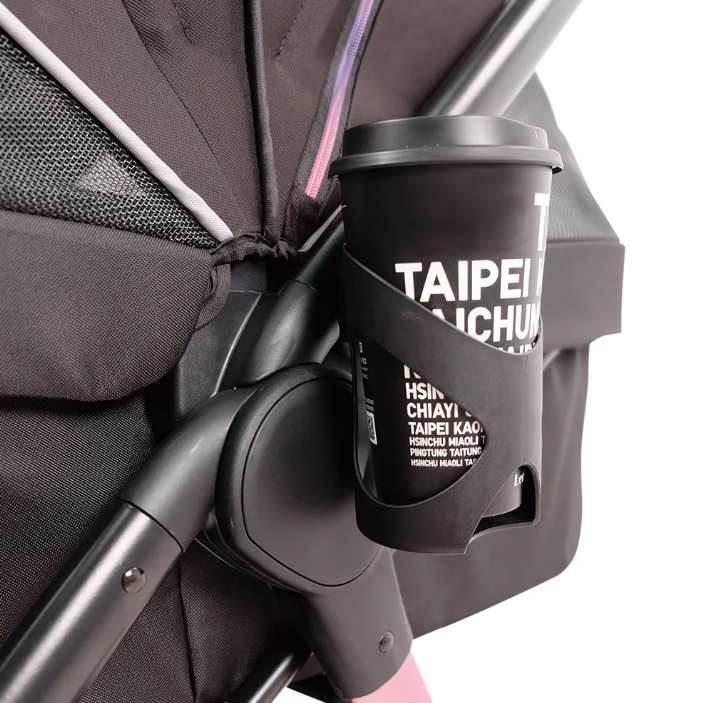 Passeggino per cani e gatti fino a 25kg Retro Luxe - Nero - immagine 3