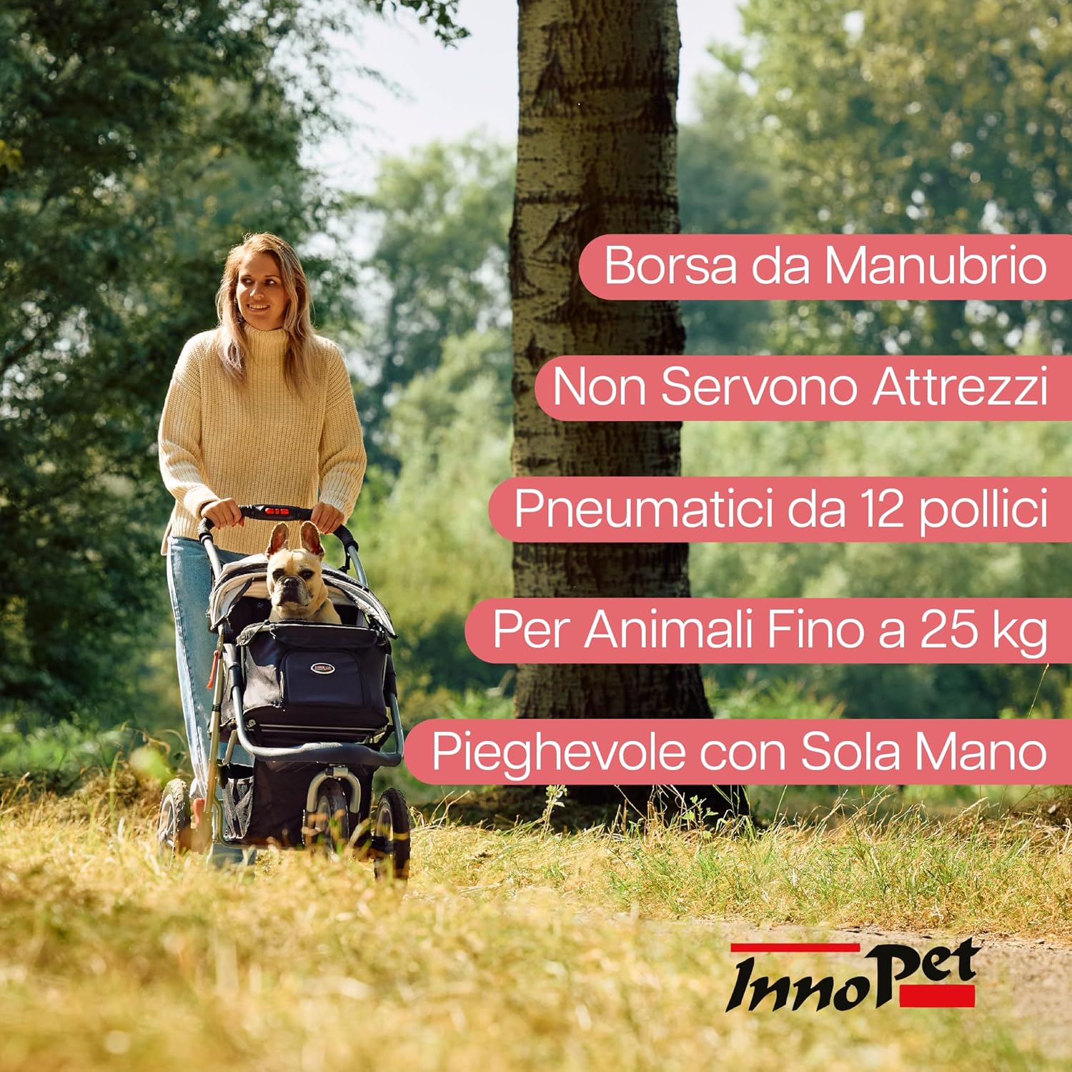 Passeggino per cani fino a 25kg Buggy Comfort AIR ECO - immagine 3
