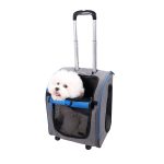 Zaino Trolley per cani e gatti fino a 10 Kg - Liso