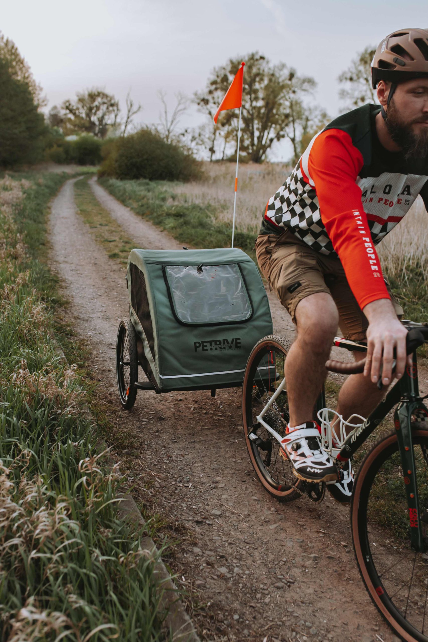 Passeggino con rimorchio per bicicletta per cani fino a 40 kg - ACTIVE ONE - immagine 4