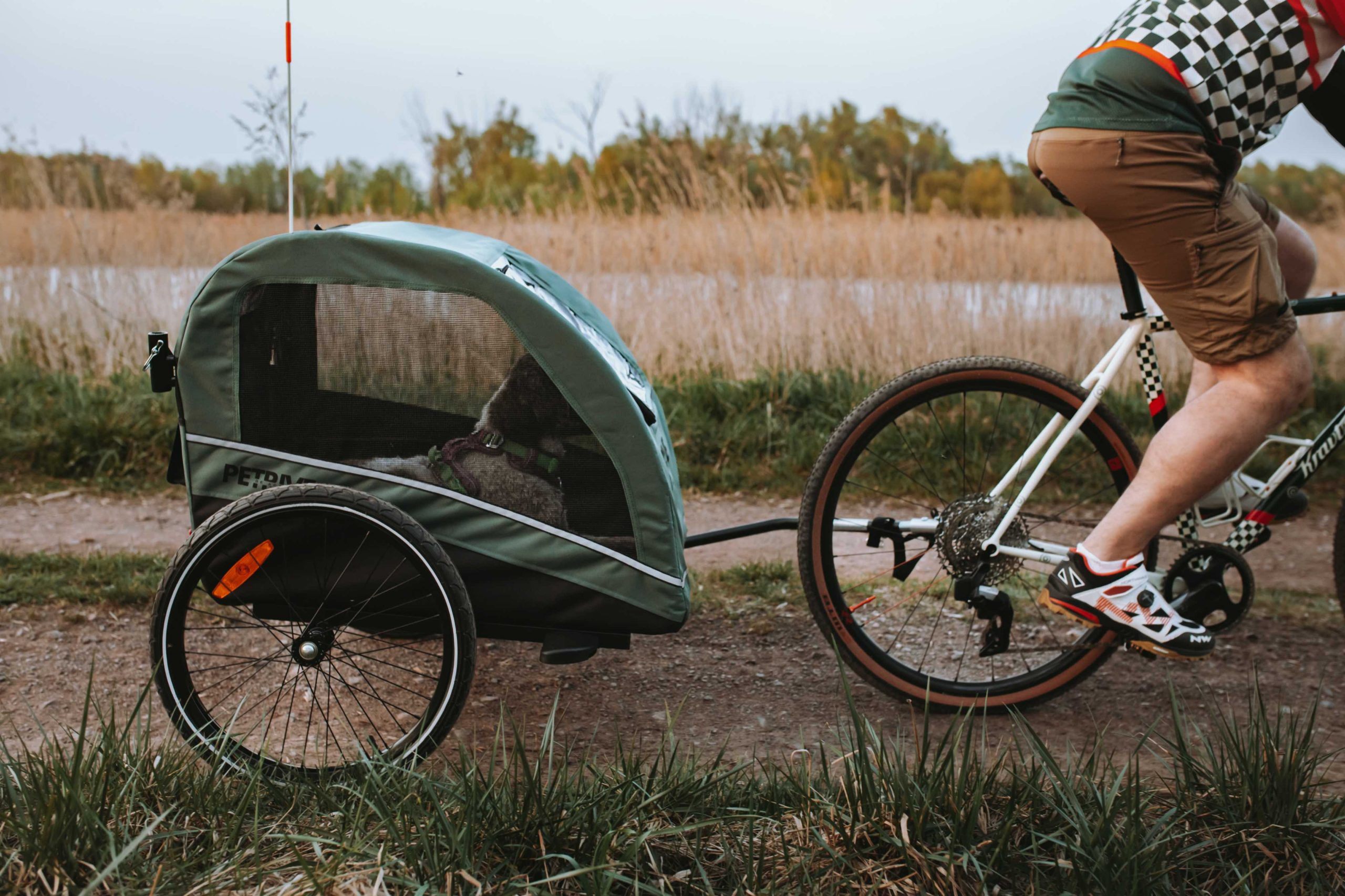 Passeggino con rimorchio per bicicletta per cani fino a 40 kg - ACTIVE ONE - immagine 5