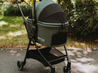 Passeggino - trasportino - seggiolino auto per cani e gatti fino a 20 Kg - SRIDER 3in1