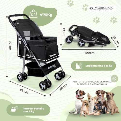 Passeggino per cani Mobiclinic Zuma