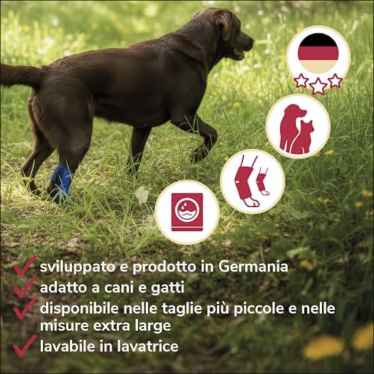 Tutore per Garretto Cane HERZENSTIER - Supporto Ortopedico in Schiuma per Artrosi e Instabilità - immagine 5