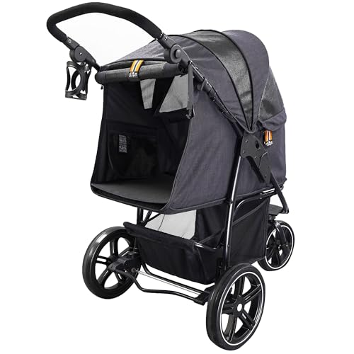 Passeggino per cani My Duque COOPER fino a 32 kg – maniglia regolabile e ruote fuoristrada - immagine 4