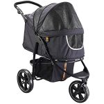 Passeggino per cani My Duque COOPER fino a 32 kg – maniglia regolabile e ruote fuoristrada