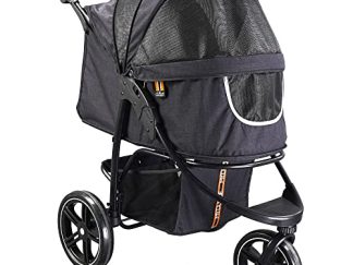 Passeggino per cani My Duque COOPER fino a 32 kg – maniglia regolabile e ruote fuoristrada
