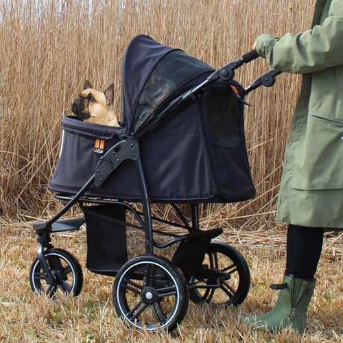 Passeggino per cani My Duque COOPER fino a 32 kg – maniglia regolabile e ruote fuoristrada - immagine 2