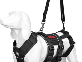 Imbracatura di Sollevamento per Cani a Corpo Intero – Supporto Regolabile con 2 Maniglie per Cani Anziani, Disabili e in Riabilitazione