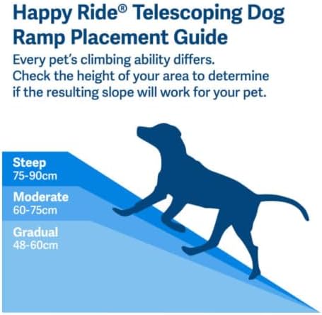 Rampa telescopica per cani PetSafe Happy Ride in alluminio per auto e SUV