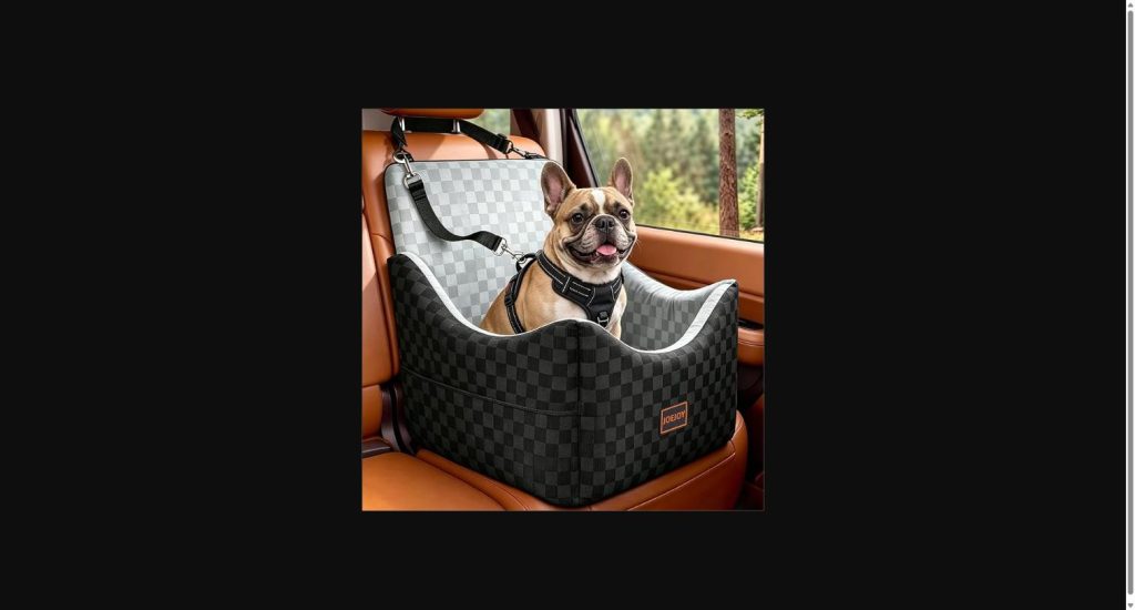 Seggiolino auto rialzato per cani JOEJOY con memory foam